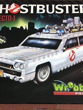 Wrebbit Ghostbusters 3D 280 pcs. Ecto-1 Puzzle New